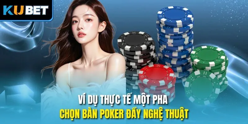 Ví dụ thực tế một pha chọn bàn Poker đầy nghệ thuật